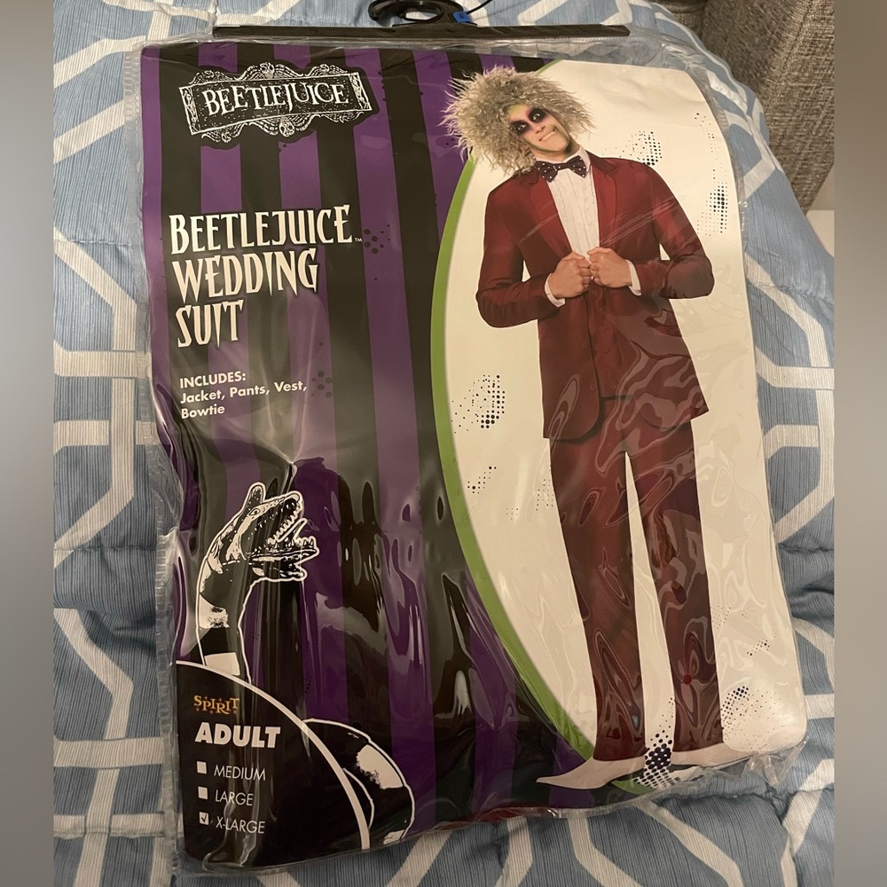 Beetlejuice wedding suit XL